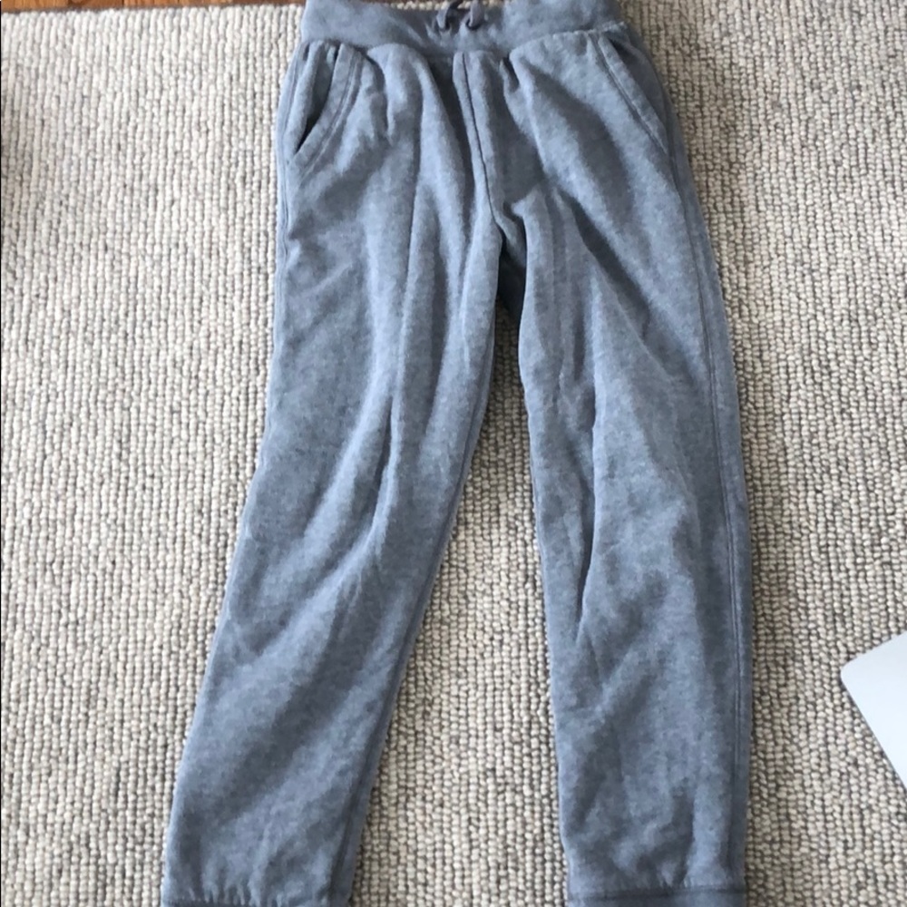 Boys grey fleece lined sweatpants